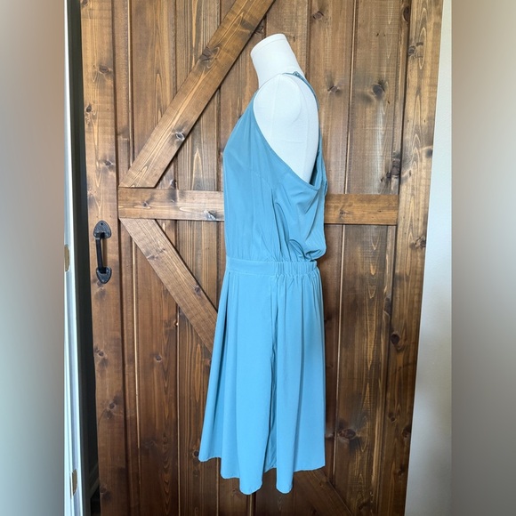 NWT Halara Womens Play It My Way T-Back Dress Stretch Sz LG Athleisure Sea Foam - Picture 3 of 8